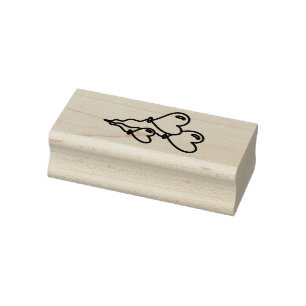 Heart Balloons Rubber Stamp