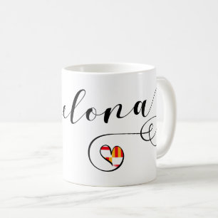 Heart Barcelona Mug, Catalonia Coffee Mug