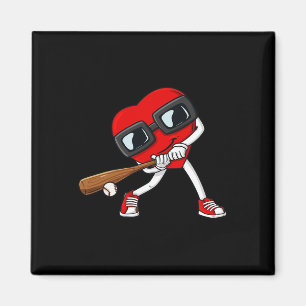 Heart Baseball Valentines Day Fun Boys Girls Kids  Magnet