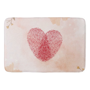 Heart Bath Mat