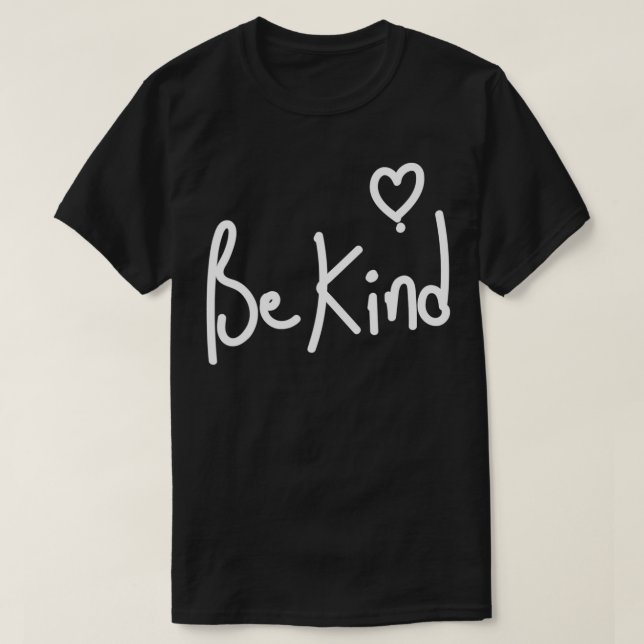 Heart Be Kind Spread Kindness Anti Bullying Orange T-Shirt (Design Front)