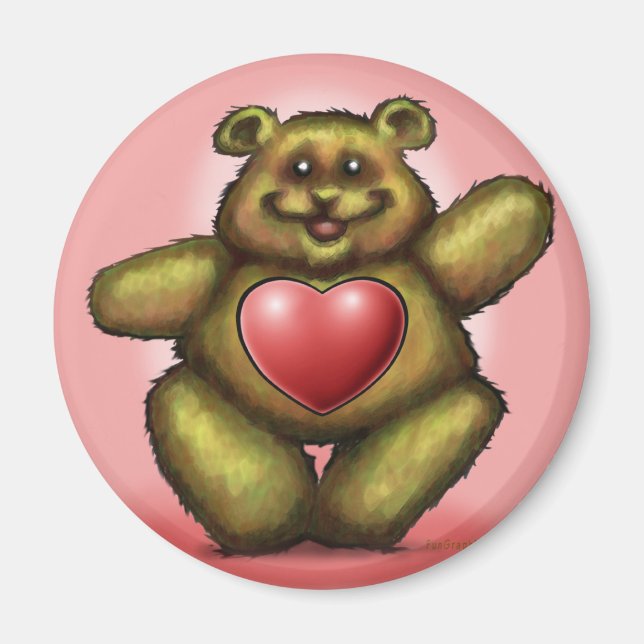 Heart Bear Magnet (Front)