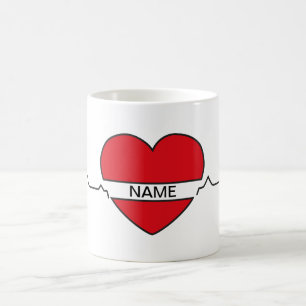 Heart Beat Basic Dark Classic Mug, 325 ml Coffee Mug