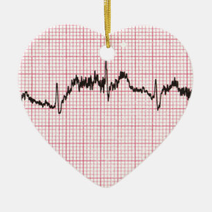 Heart Beat III Ceramic Tree Decoration