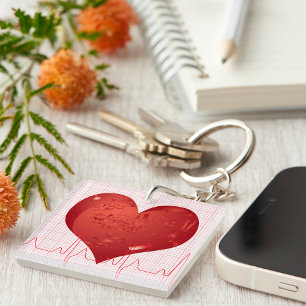 Heart Beat Key Ring