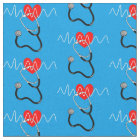 Heart Beat Line Stethoscope Medical Symbols