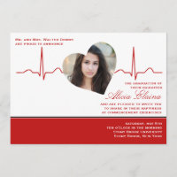Heart Beat Photo Announcement/Invitation