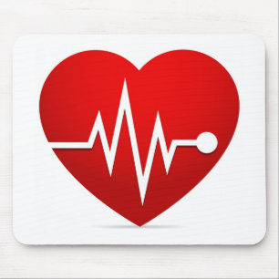 Heart Beat Rate Mouse Mat