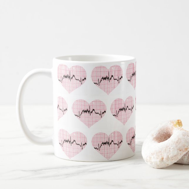 Heart Beat VII Coffee Mug (With Donut)