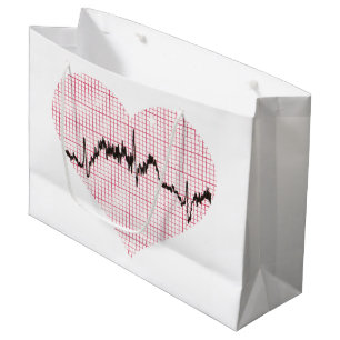 Heart Beat VII Large Gift Bag