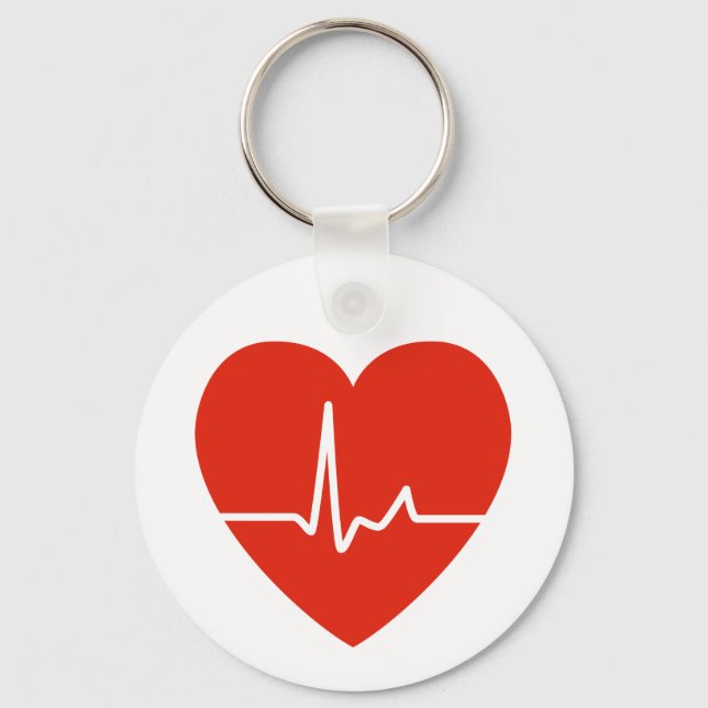 Heart Beats Key Chain (Front)