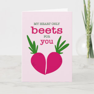 Heart Beets Valentine's Day Card