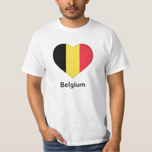 Heart - Belgium Flag T-Shirt