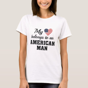Heart Belongs American T-Shirt