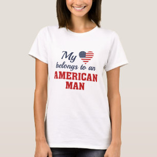 Heart Belongs American T-Shirt