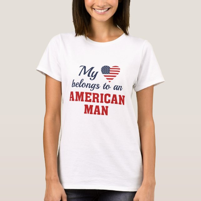 Heart Belongs American T-Shirt (Front)