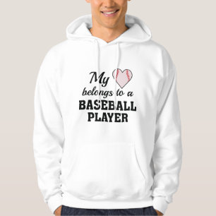 Heart Belongs Baseball Hoodie
