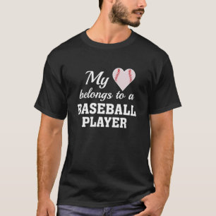 Heart Belongs Baseball T-Shirt
