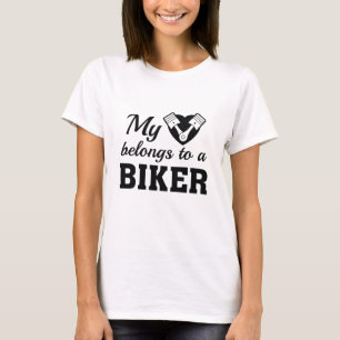 Heart Belongs Biker T-Shirt