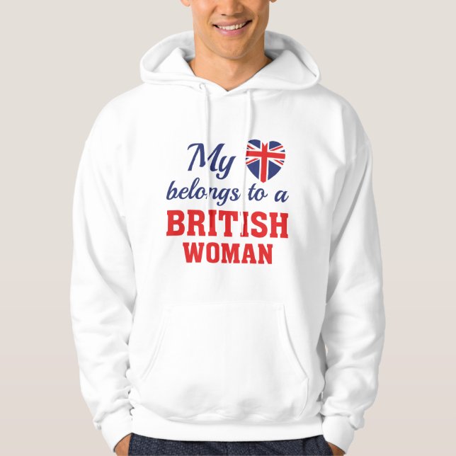 Heart Belongs British Hoodie (Front)