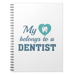 Heart Belongs Dentist Notebook