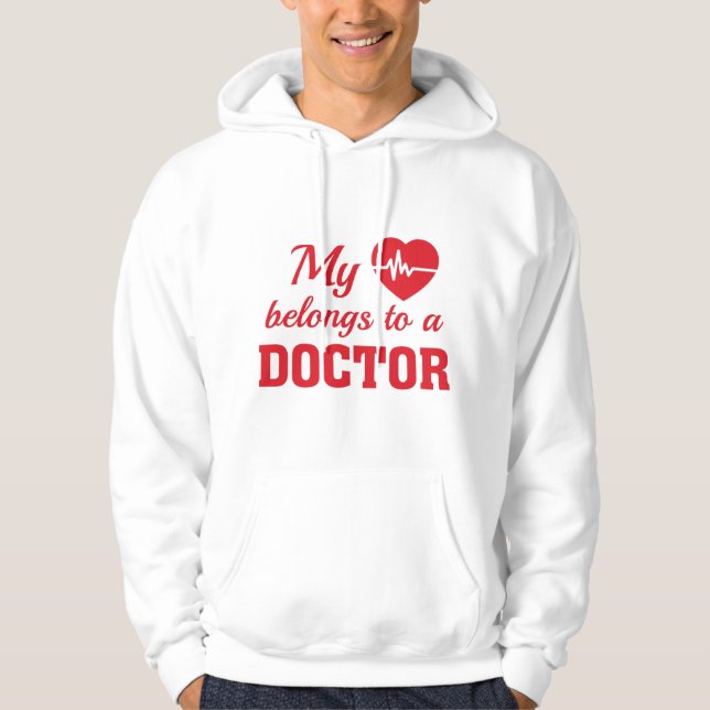 Heart Belongs Doctor Hoodie (Front)