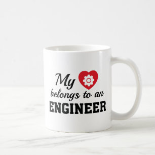 Heart Belongs Engineer Coffee Mug