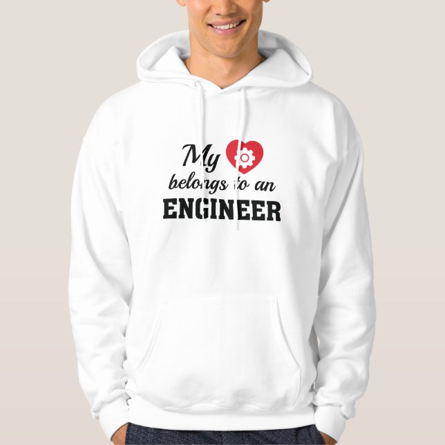 Heart Belongs Engineer Hoodie (Front)