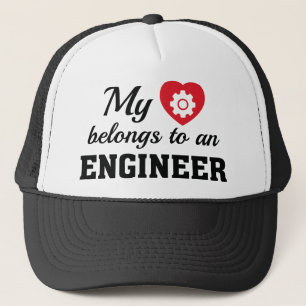 Heart Belongs Engineer Trucker Hat