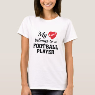 Heart Belongs Football T-Shirt