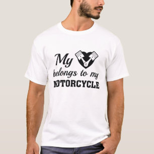 Heart Belongs Motorcycle T-Shirt