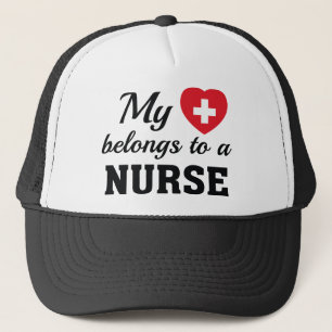 Heart Belongs Nurse Trucker Hat