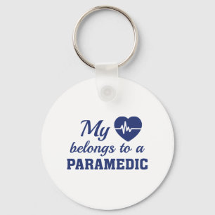 Heart Belongs Paramedic Key Ring