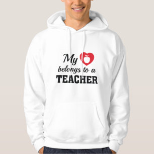 Heart Belongs Teacher Hoodie