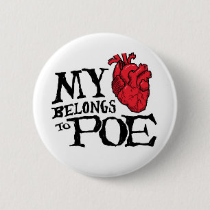 Heart Belongs to Poe Button