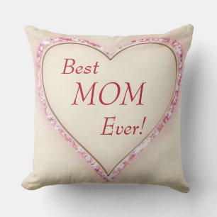 Heart Best MOM Ever Cushion