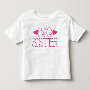 Heart Big Sister Toddler T-Shirt