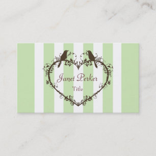 Heart & Birds Business Card
