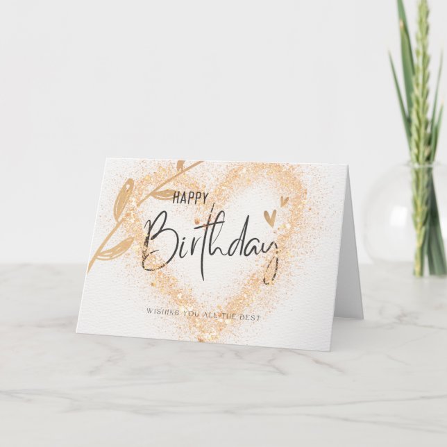 Heart Birthday Card (Front)