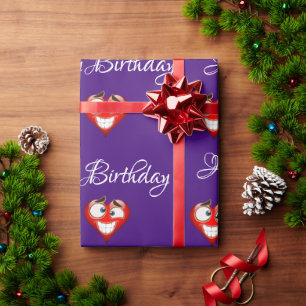Heart Birthday Wrapping Paper