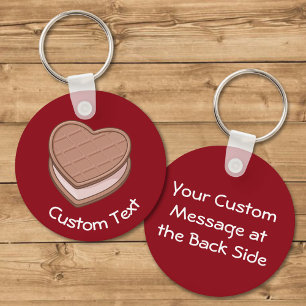 Heart Biscuit Keychain