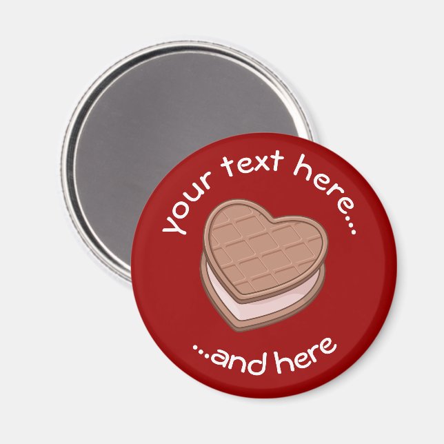 Heart Biscuit Magnet (Front/Back)