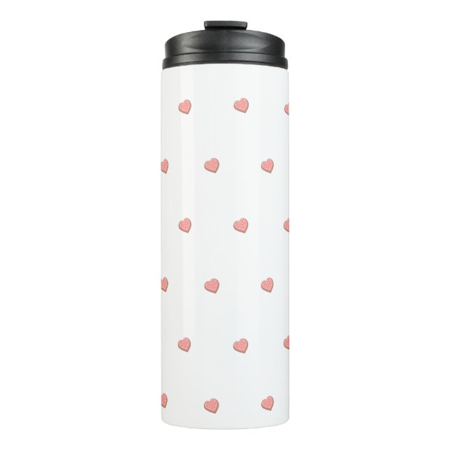 Heart Biscuits Thermal Tumbler (Front)