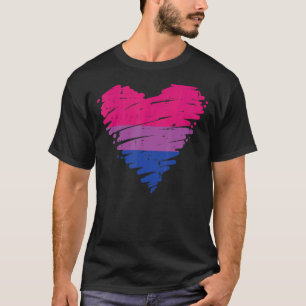 Heart Bisexual Love Bi Pride Stuff Flag Lgbtq Men T-Shirt