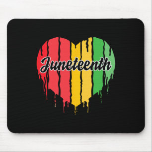 Heart Black History Afro American African Freedom Mouse Mat