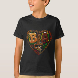Heart Black History Month Melanin Lover African Am T-Shirt