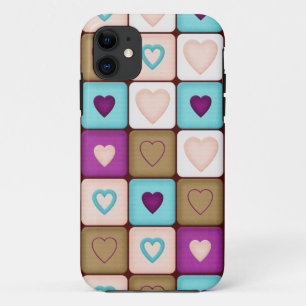 Heart Blocks iPhone 11 Case
