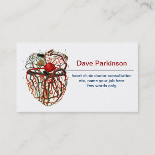 heart blood system business card