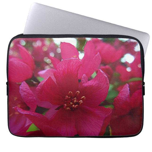 Heart Bloom Laptop Sleeve (Front)