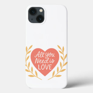 Heart Blossom iPhone Case – Floral Romantic Design